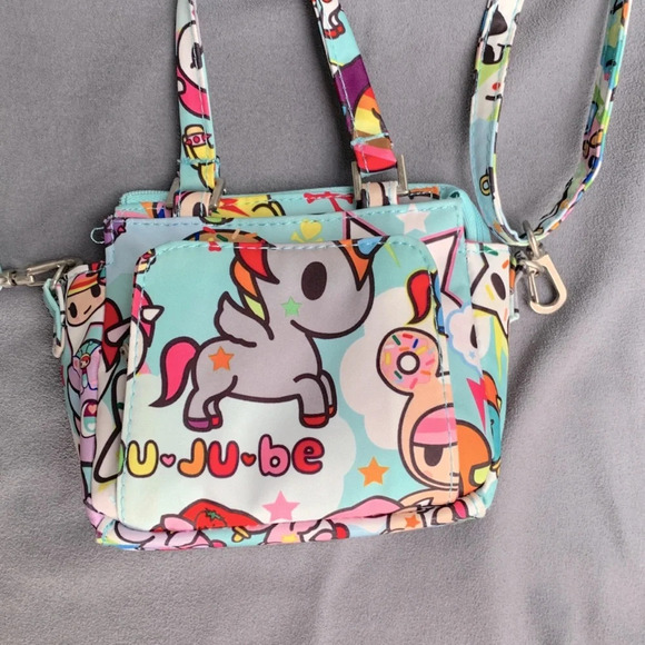 RARE Ju-Ju-Be JuJuBe X Tokidoki Itty Bitty Be Unikiki 2.0 Bag Purse blue mini - Picture 2 of 9